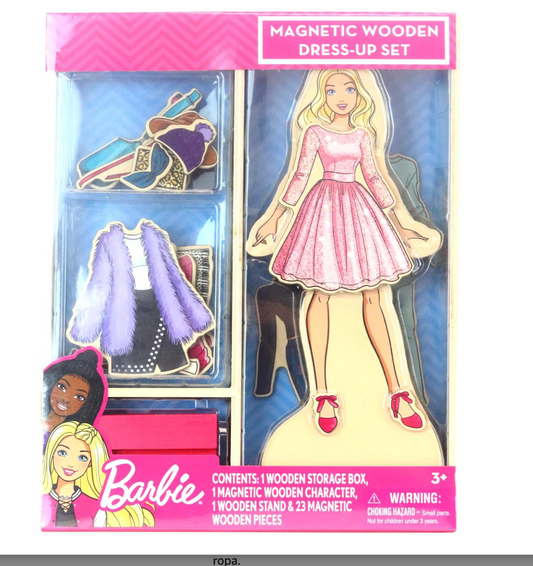 Barbie Wood Magnetic Dress Up