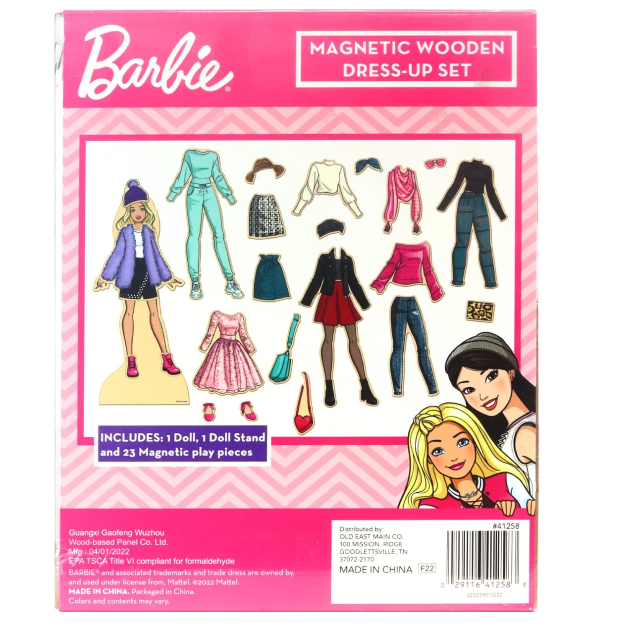 Barbie Wood Magnetic Dress Up