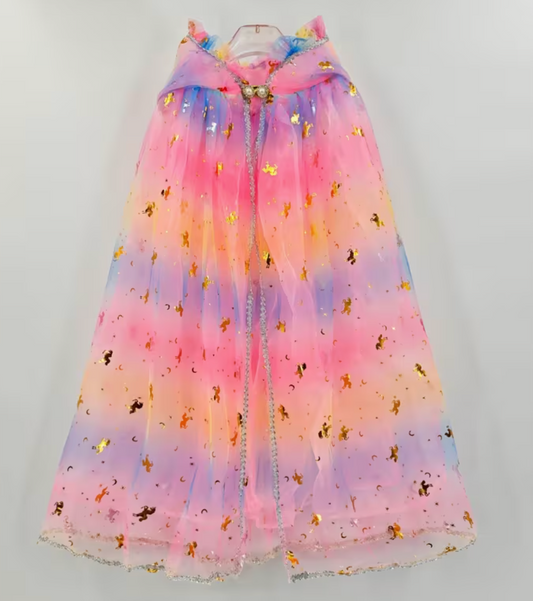 Capa de Princesa Estampada Niña
