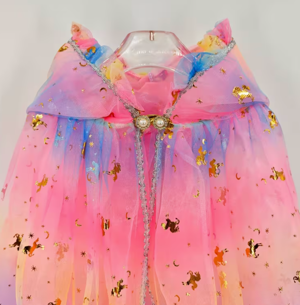 Capa de Princesa Estampada Niña