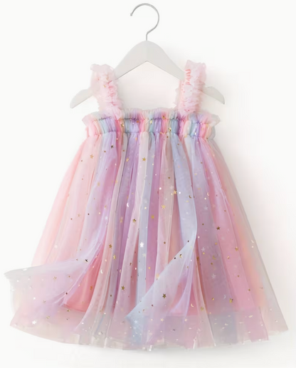 Vestido  Dulce Estrella Lentejuelas Rosa