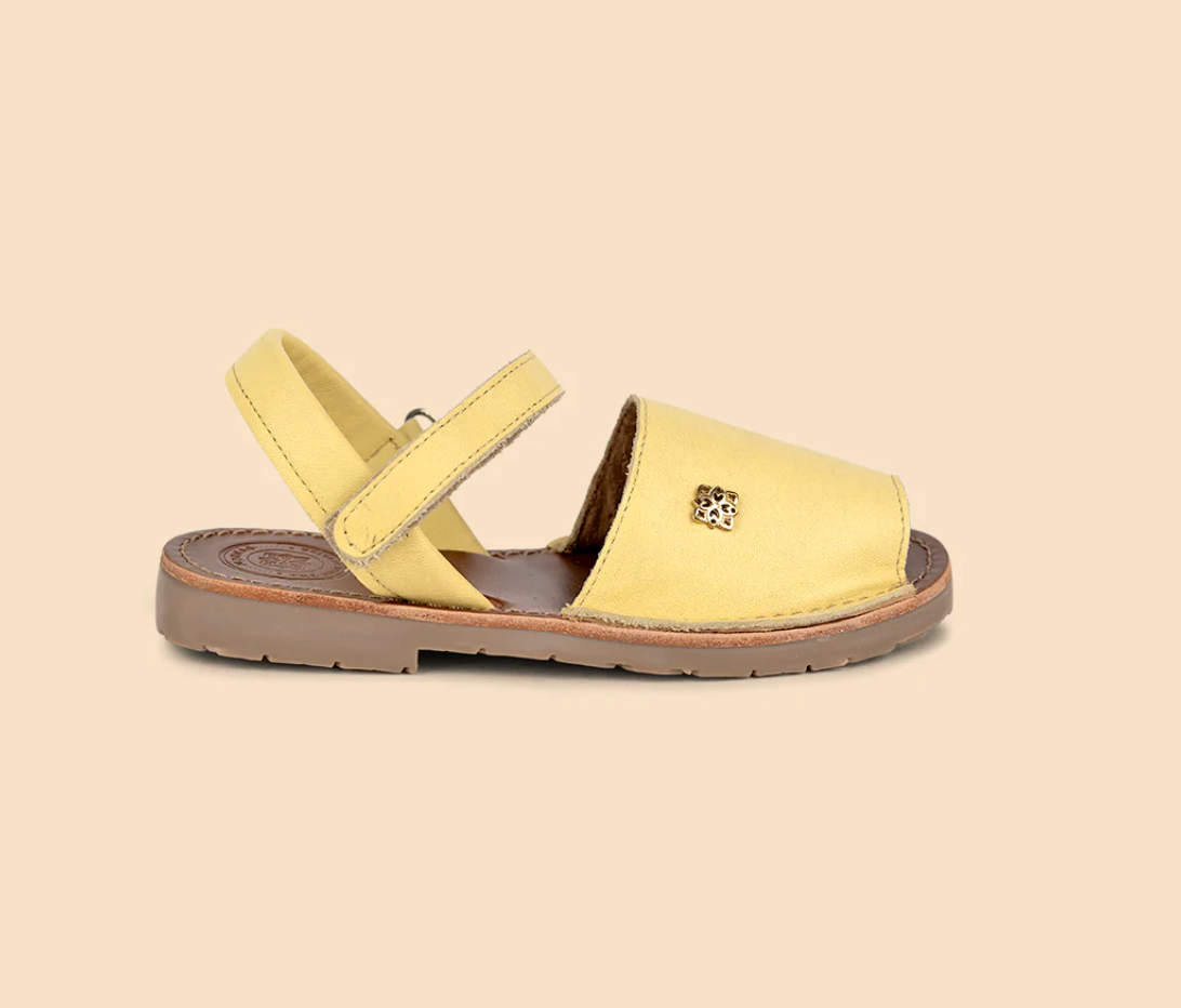 Merceditas Huarache Amarillo Pastel