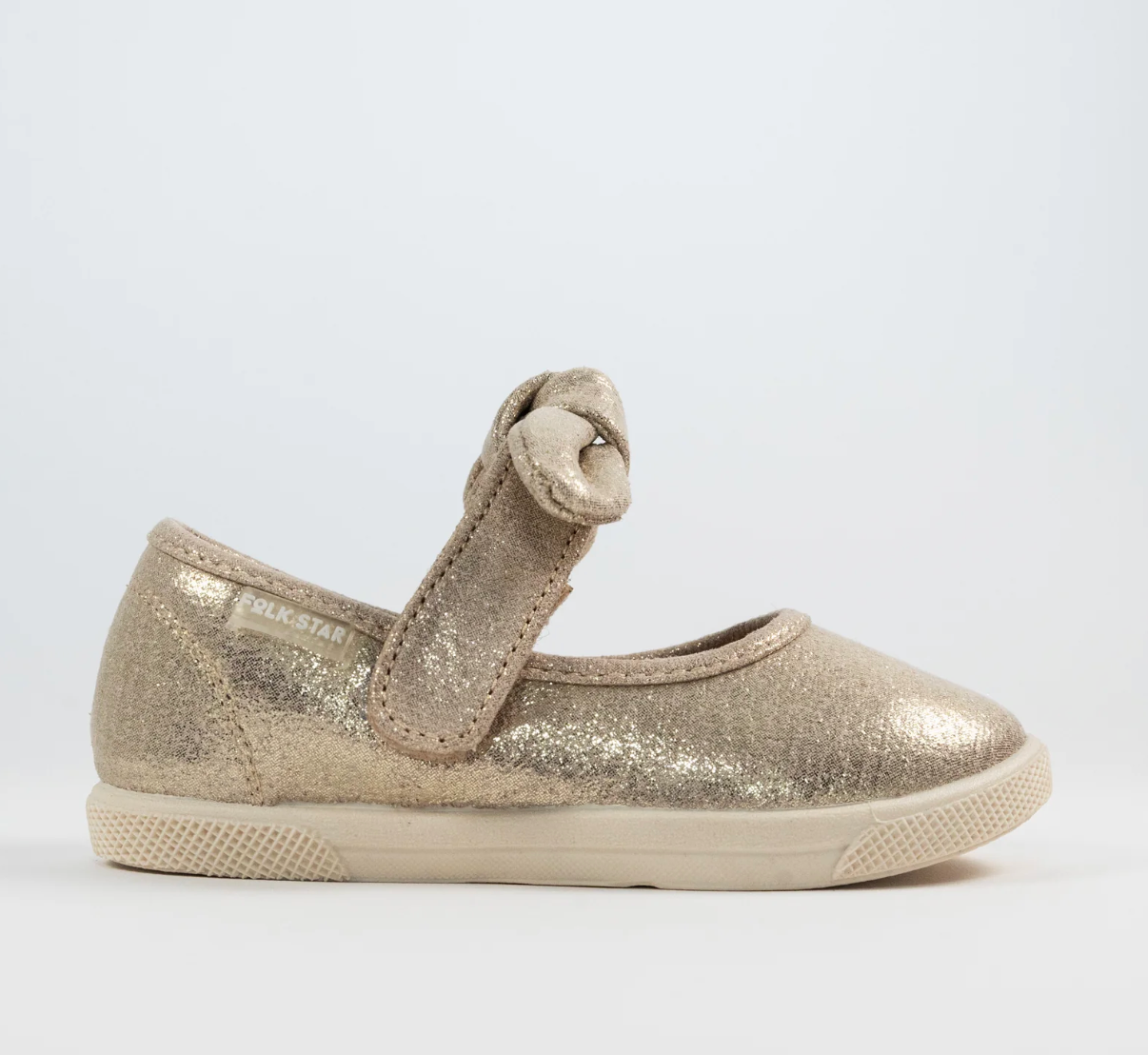 Flats Moño Dorado Bow Oro Ingles