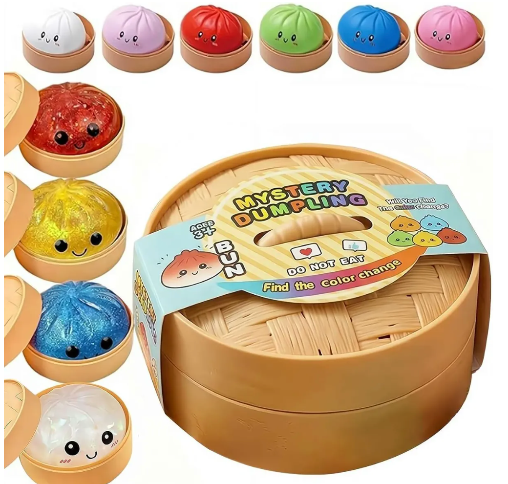 Caja Sorpresa Dumpling Squishy Brilla en la Oscuridad PORFYDYA