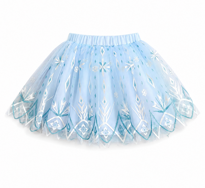 Falda de Tul Azul Hielo