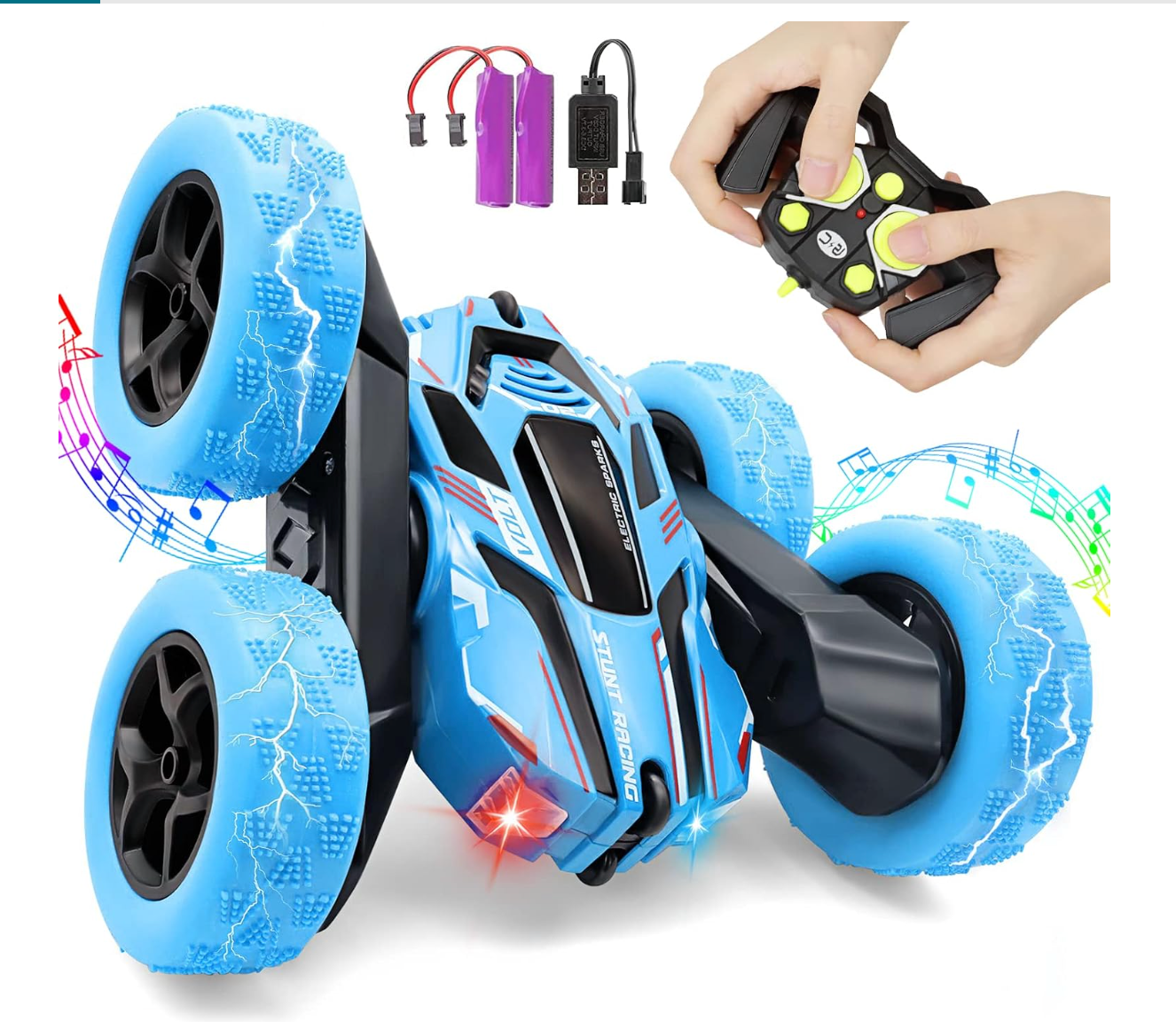 Carro de Control Remoto Acrobacias 360° Doble Cara