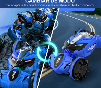 Carro Anfibio de Control Remoto Doble Cara