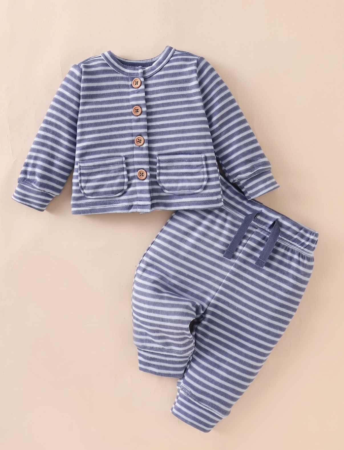 Conjunto Rayas Azul