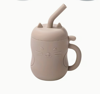 Taza de Aprendizaje para Bebés con Pajita y Tapa