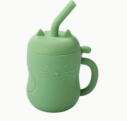 Taza de Aprendizaje para Bebés con Pajita y Tapa
