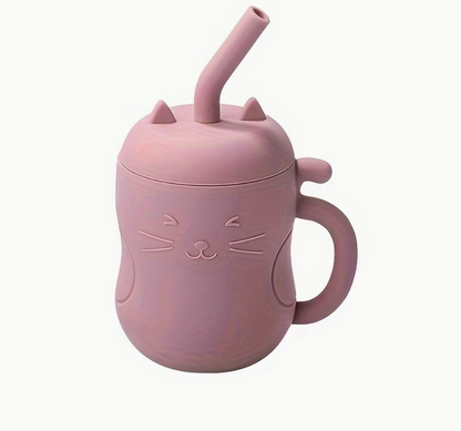 Taza de Aprendizaje para Bebés con Pajita y Tapa