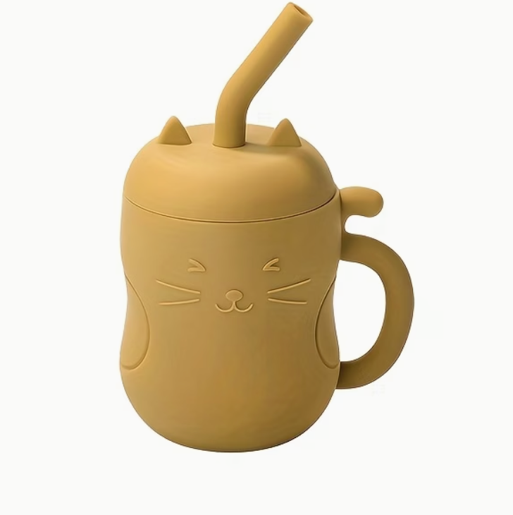 Taza de Aprendizaje para Bebés con Pajita y Tapa