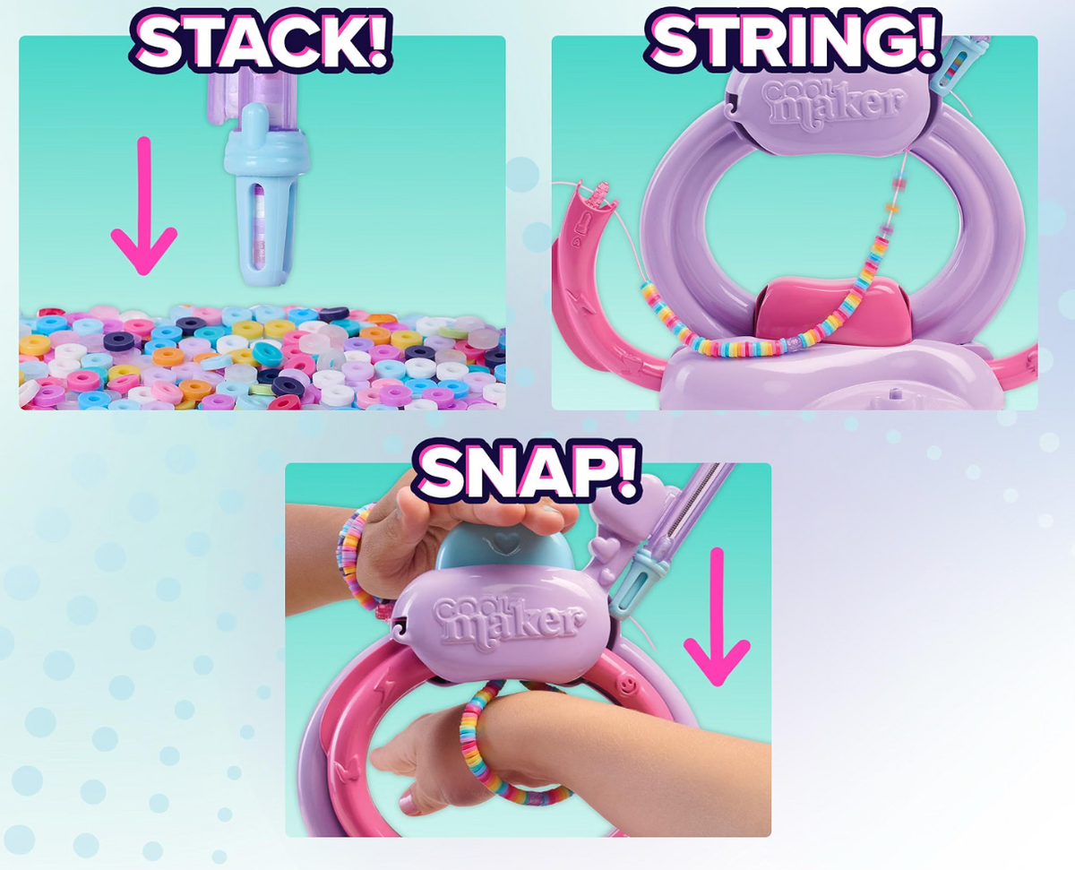 Cool Maker Taller de Pulseras Stack'd Heishi