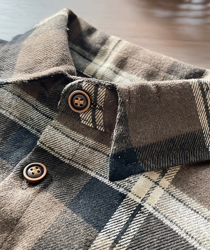 Conjunto Abrigo Otoño Marrón Oscuro