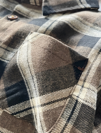 Conjunto Abrigo Otoño Marrón Oscuro