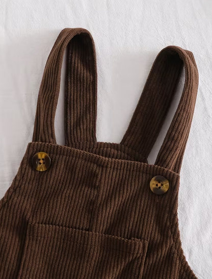 Conjunto Peto Manga Larga Café