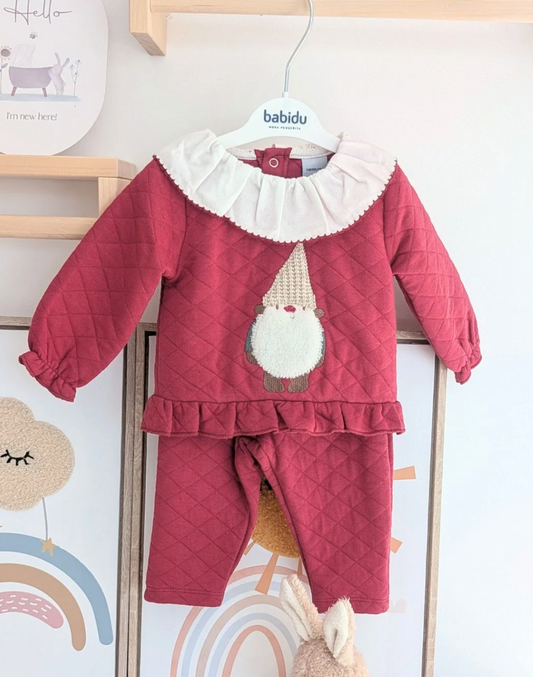 Chándal Niña Gnomo Granate - BABIDU