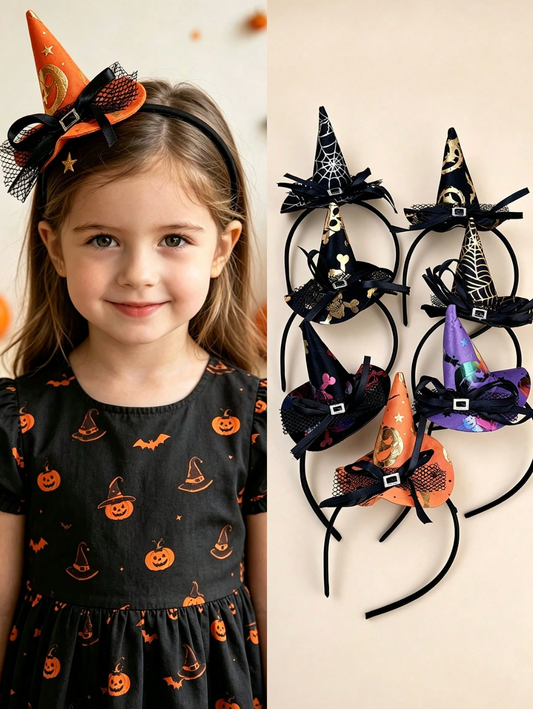 Diadema Sombrero de Bruja Halloween
