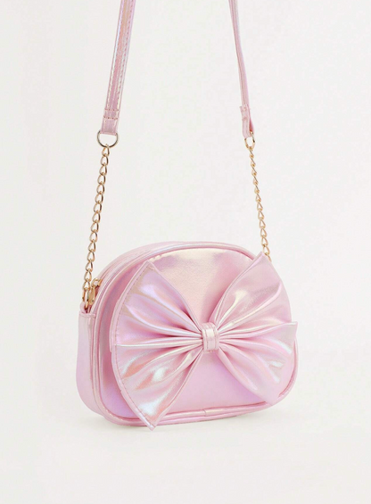 Bolso Bandolera Rosa con Moño