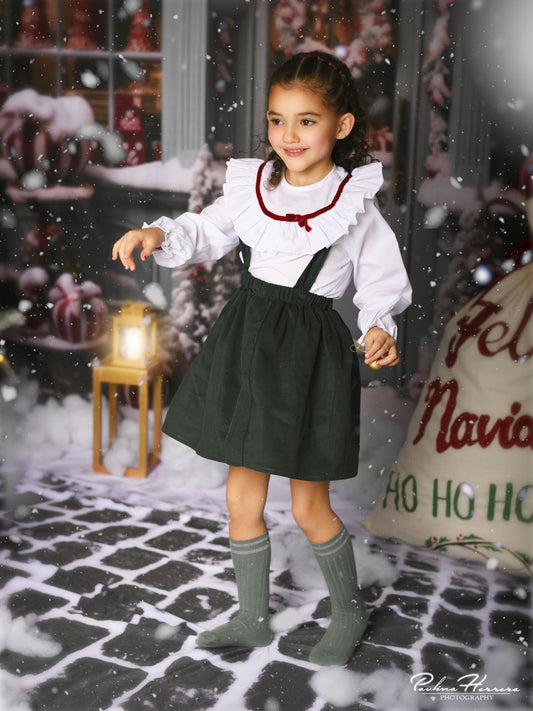 Conjunto falda tirante verde TARENA