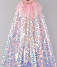 Capa de Hada Lentejuela Chica Rosa
