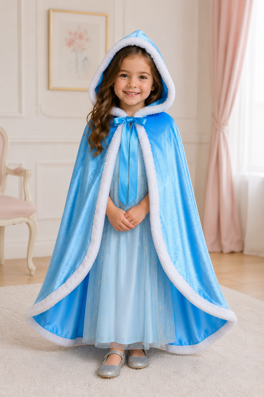 Capa Princesa Azul Terciopelo