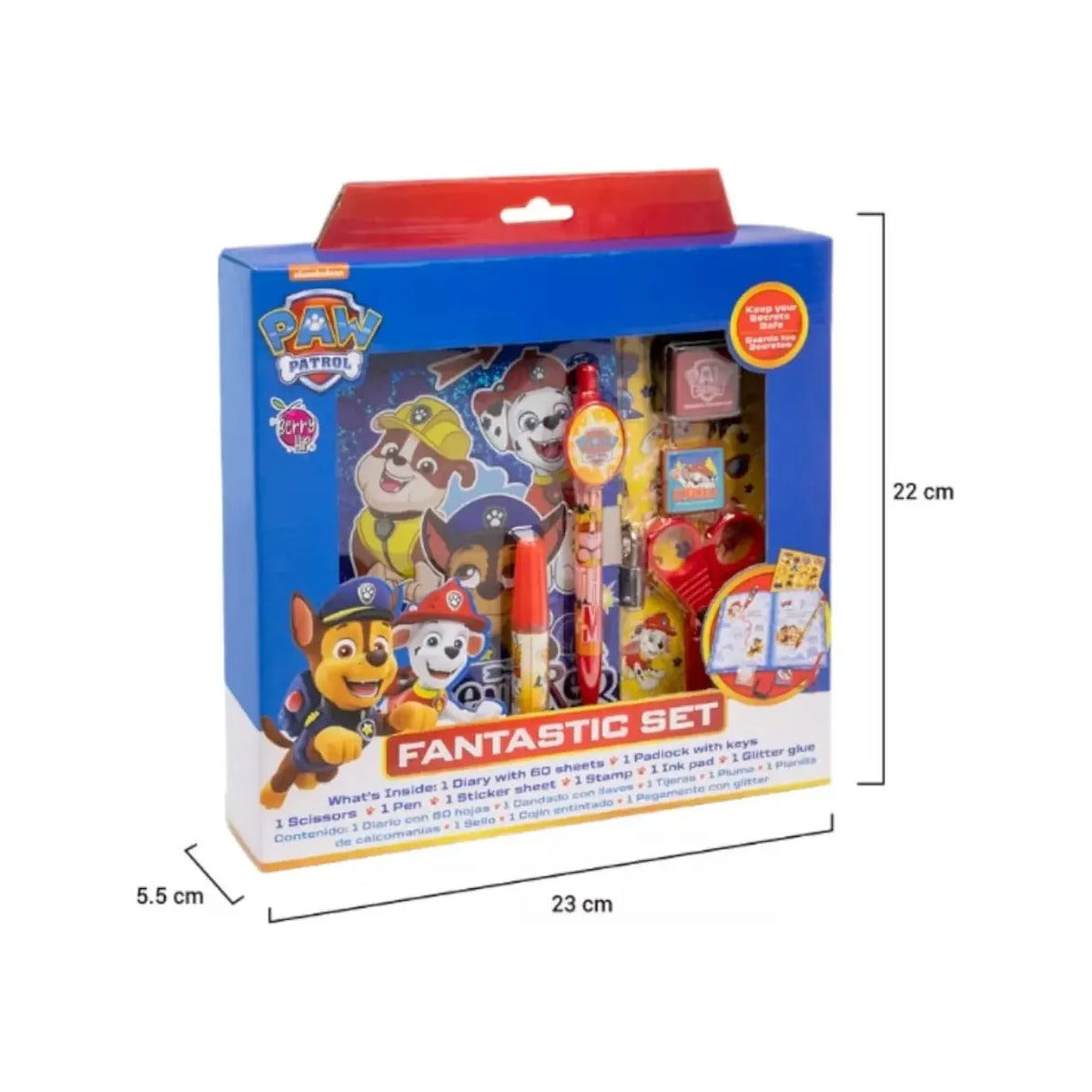 Diario Paw Patrol Fantastic Set con Candado