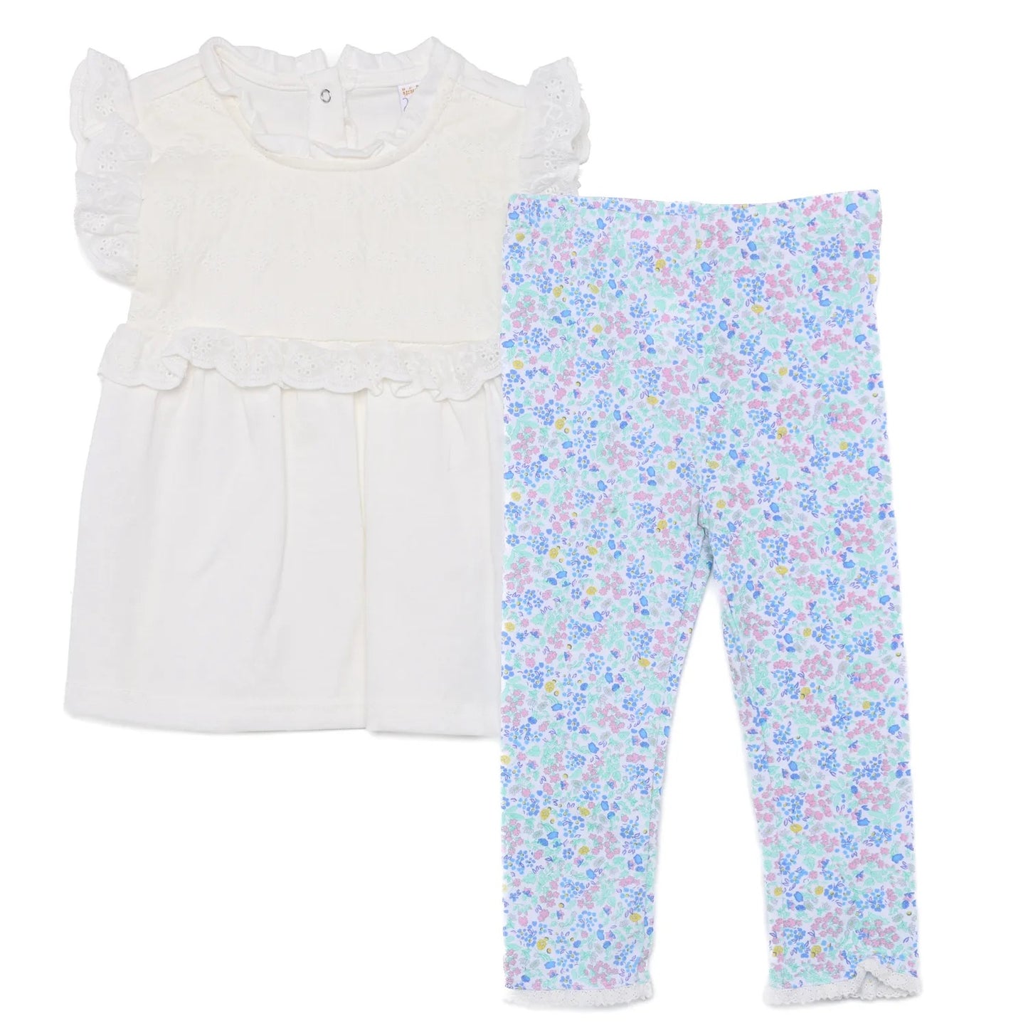 Conjunto de NIña Florecita Fialia