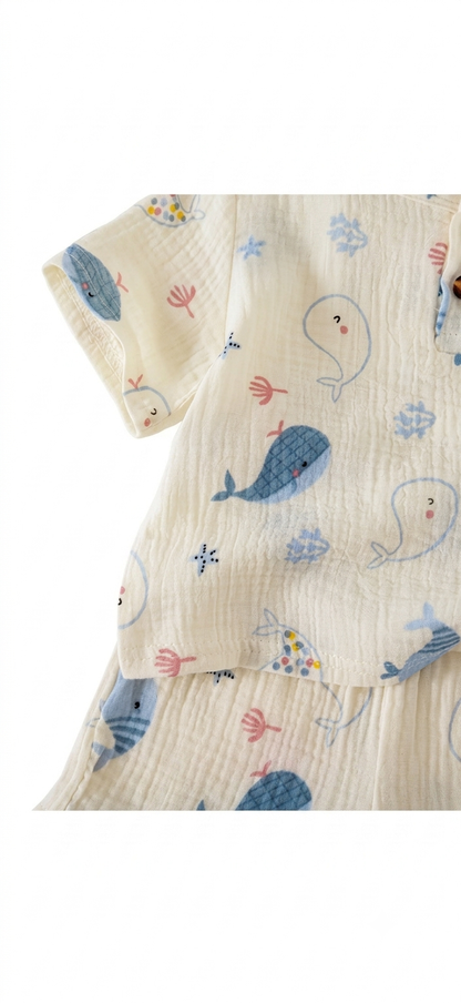 Conjunto de Verano Bebé Ballenas