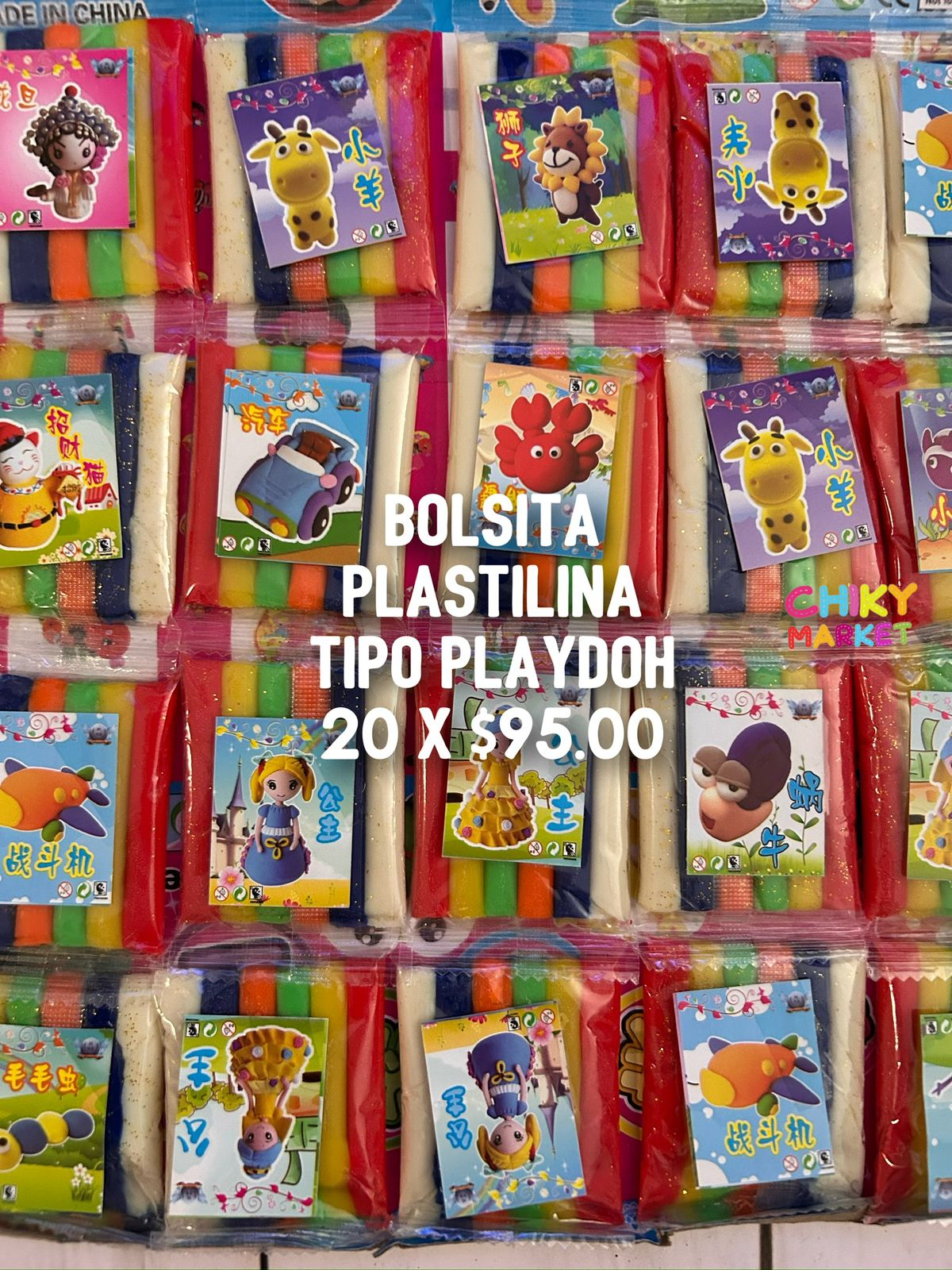Paquete De 20 Mini Plastilina Tipo Playdoh