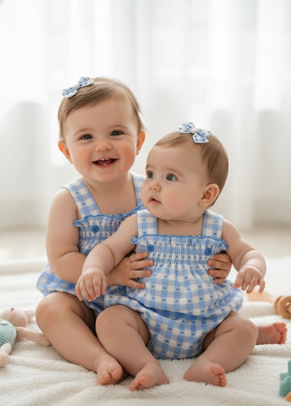 Pelele Engomado Cuadritos Plumeti JULIANA