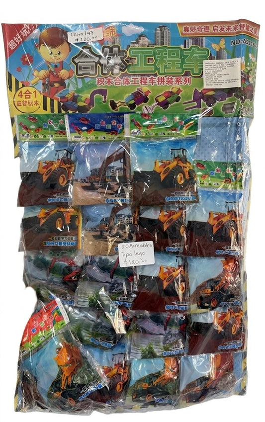 Paquete De 20 Piezas Armable