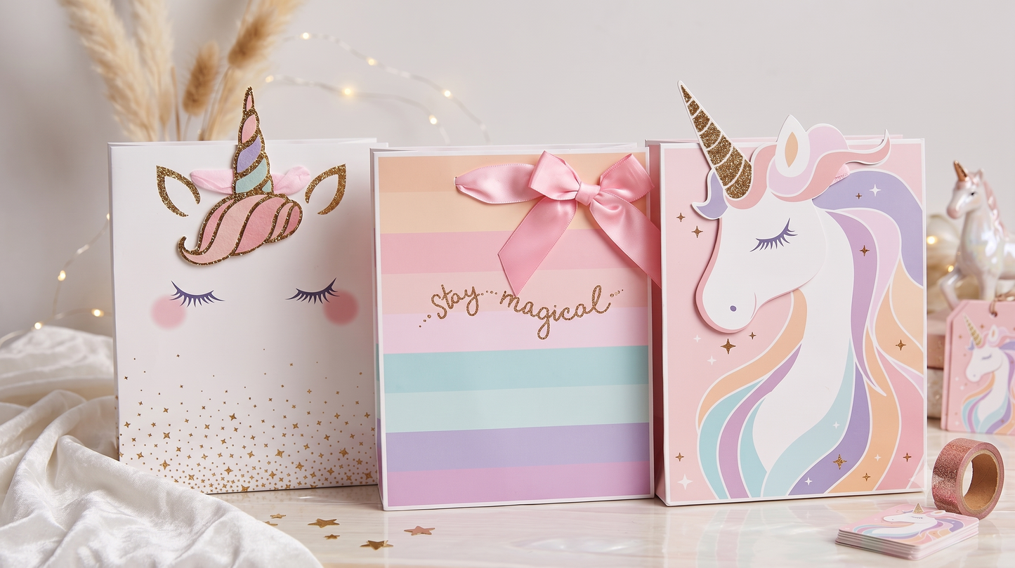 Bolsa de Regalo Unicornio con Cuerno