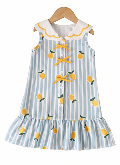 Vestido de Verano Estampado Limones