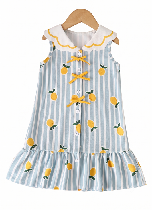 Vestido de Verano Estampado Limones