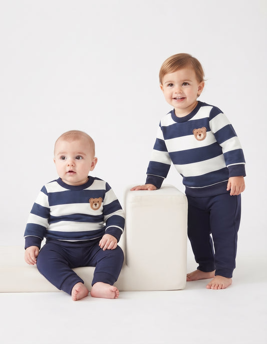 Conjunto Sudadera Terciopelo Oso Marino