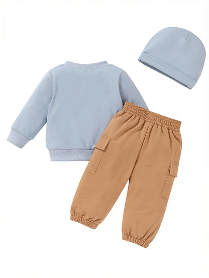 Conjunto Casual Azul Acero