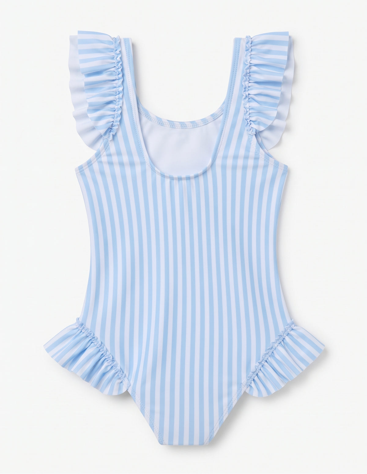 Traje de Baño Rayas Azul Claro