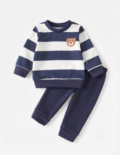 Conjunto Sudadera Terciopelo Oso Marino