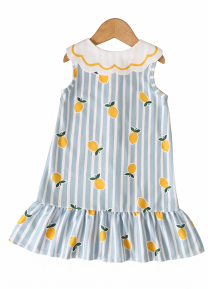 Vestido de Verano Estampado Limones