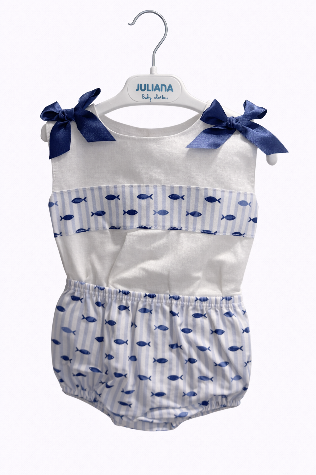 Conjunto Camisa Niña Peces Azul Noche JULIANA