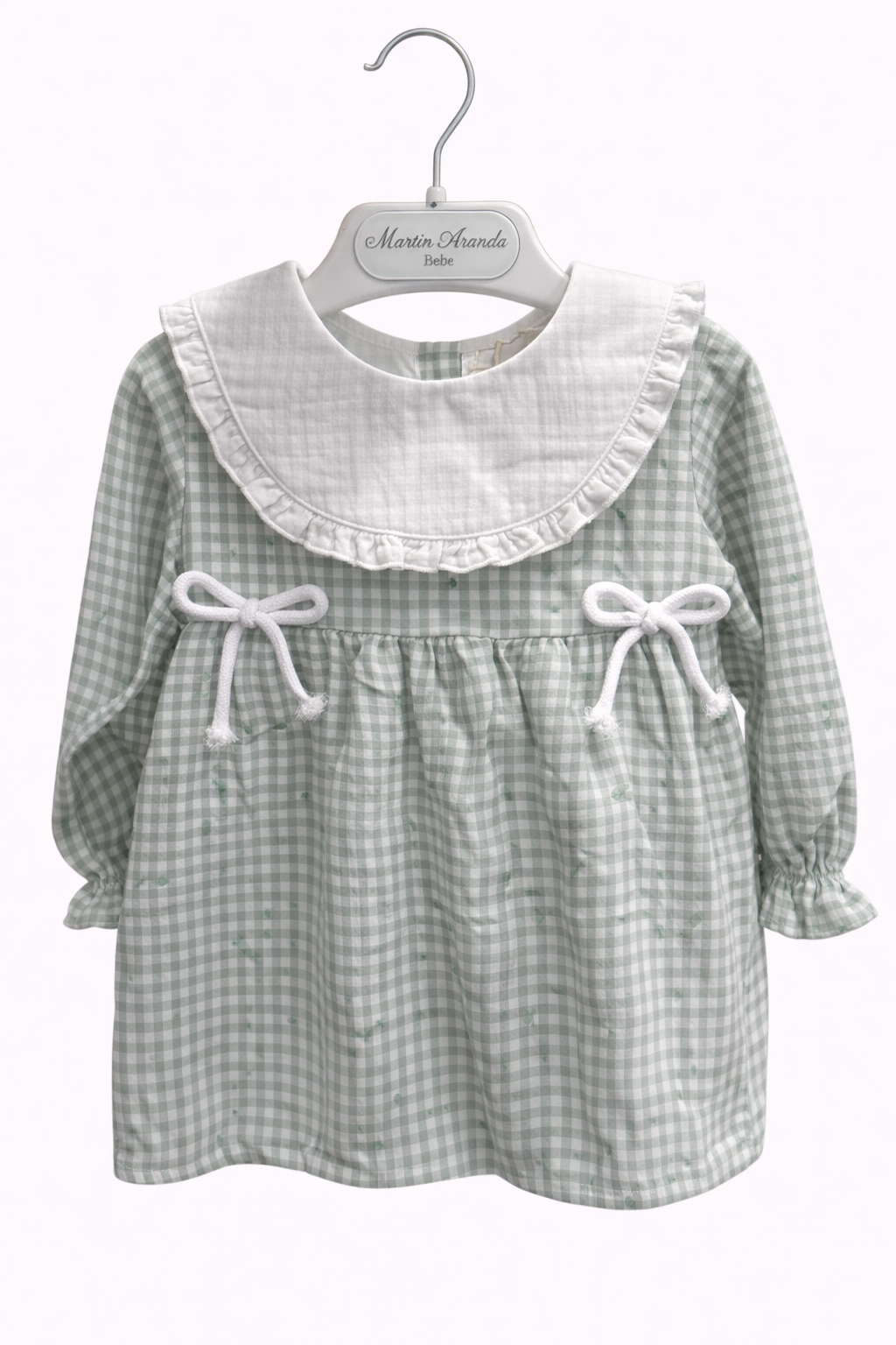 Vestido Verde Cerezas Cuello JULIANA