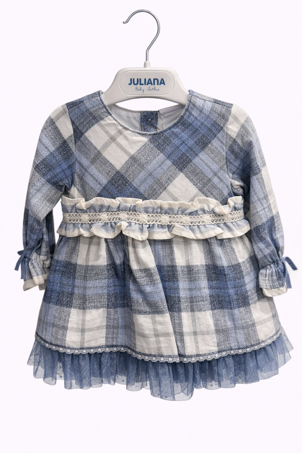 Vestido Cuadros Azul JULIANA