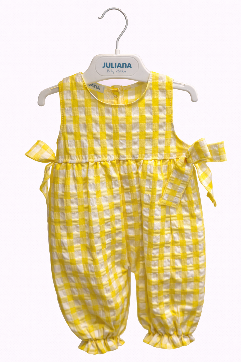 Mono Enterizo Cuadros Amarillo JULIANA