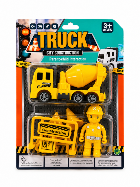 Truck City Construction - Camión Revolvedor con Figura