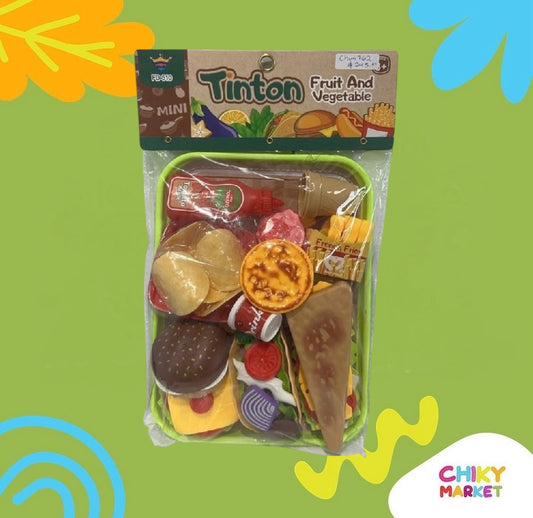 Comida Didactica De Plastico CHIKY MARKET