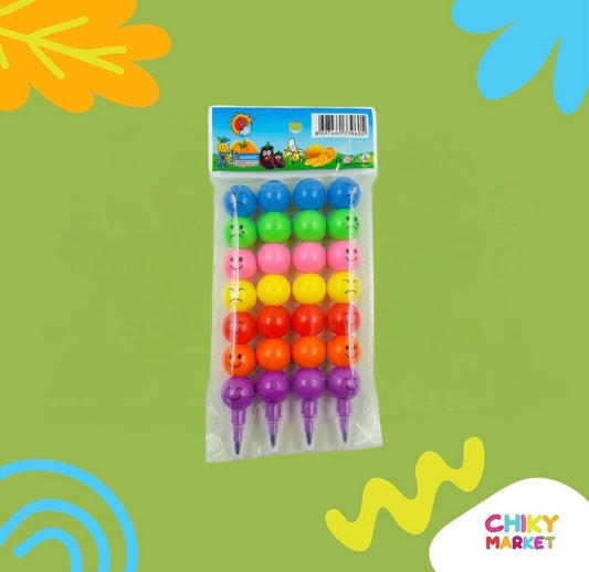 Paquete De 12 Mini Crayola Emoji