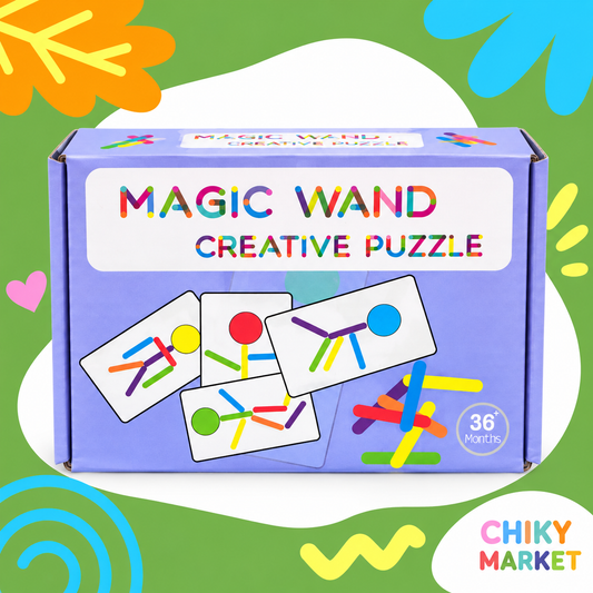 Rompecabezas Creativo Tarjetas y Palitos CHIKY MARKET