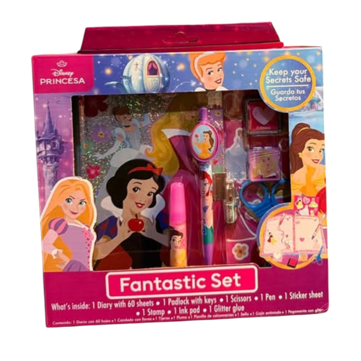 Diario Disney Princesas Fantastic Set con Candado