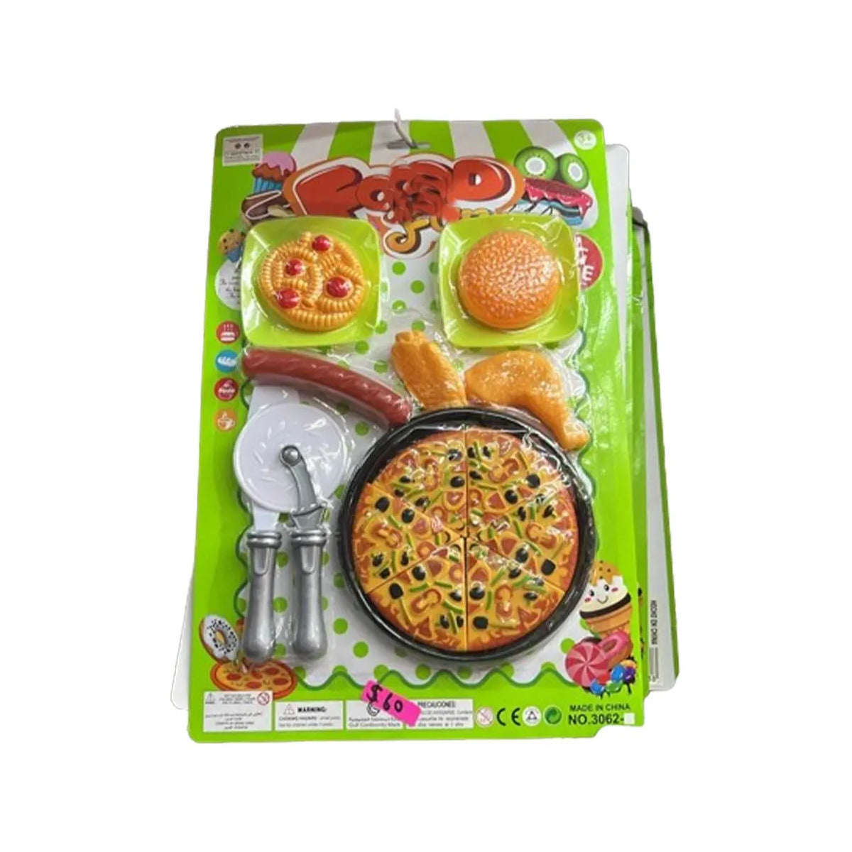 Set de Cocina de Juguete Kitchen Cooking Food con Pizza